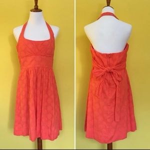 Orange halter dress size 14